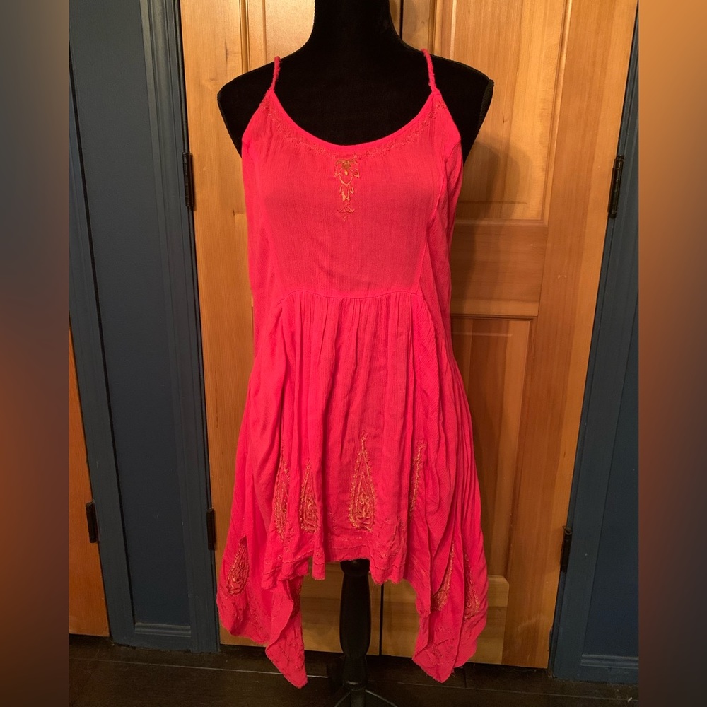 Free People Intimately pink gauze trapeze top.  500